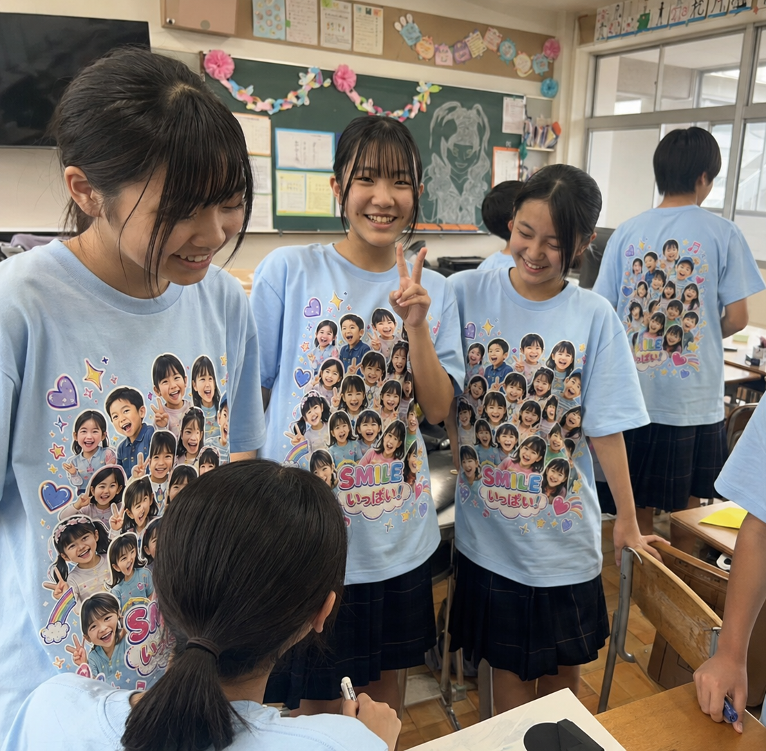 クラスTシャツの着用イメージ