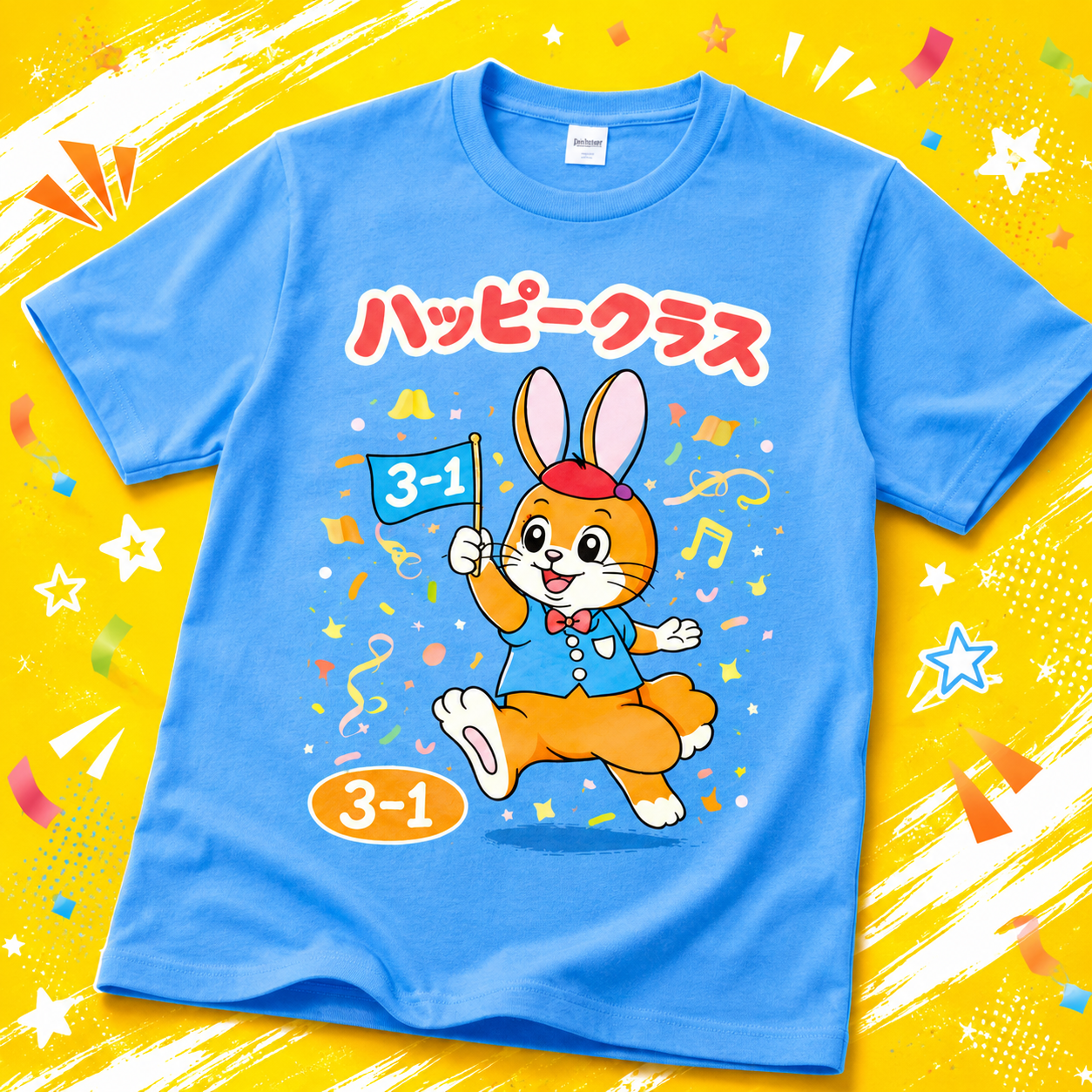 多色プリントのデザイン例